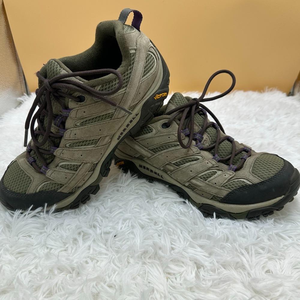 Merrell Moab 2 Vent Womens Hiking Shoe Olive Taupe Purple J06014 US 9